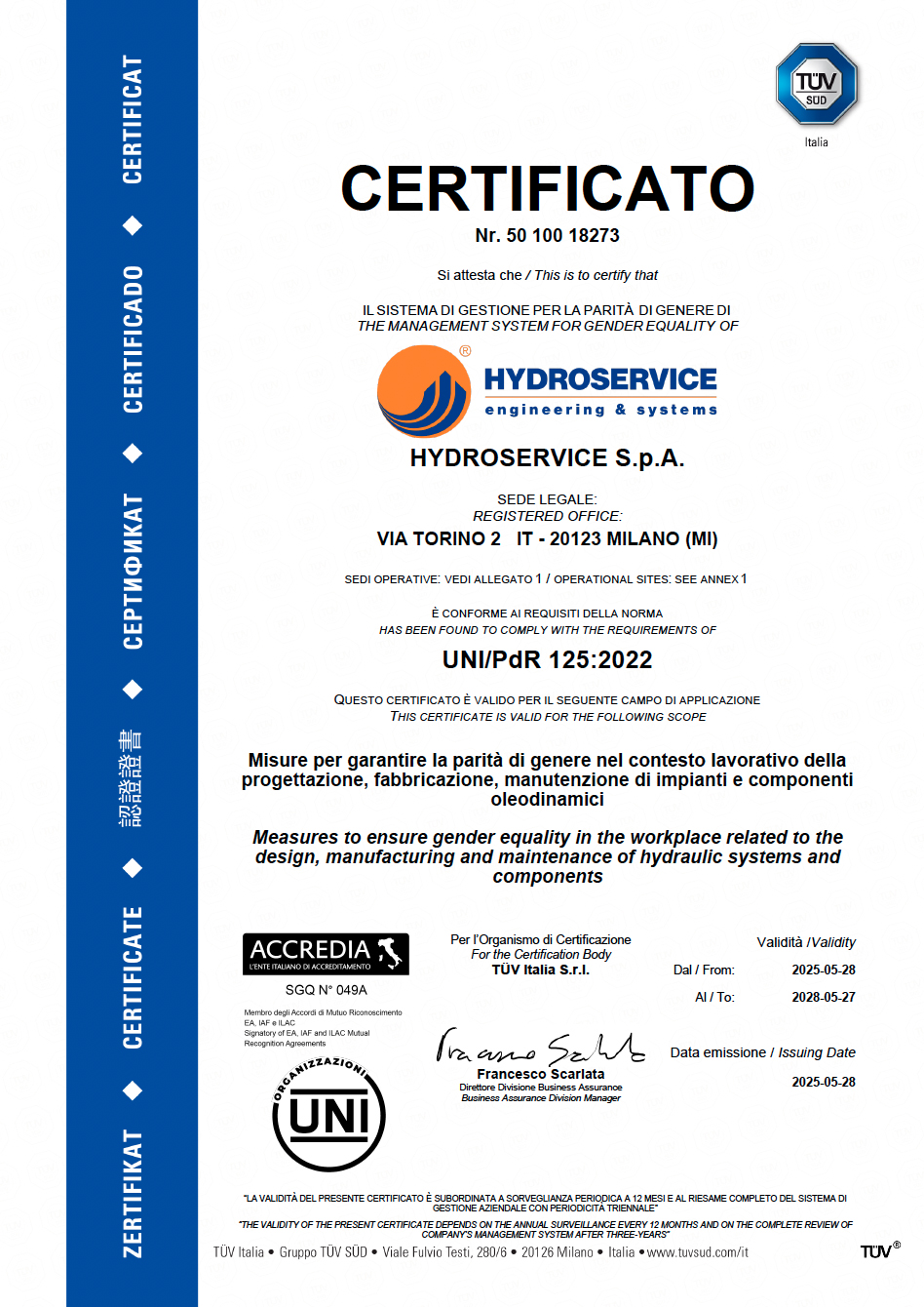 Certificato