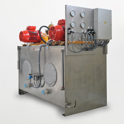 Possibility of installing the hydraulic power unit on site