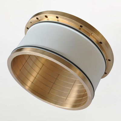 Bussola di Bloccaggio in Bronzo, Flangia Esterna, Bloccaggio Interno