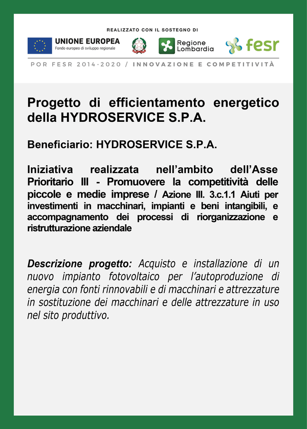 Bando per l'efficientamento energetico