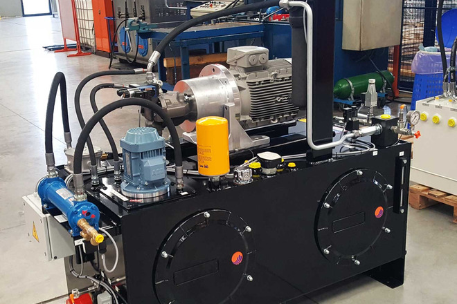 Pic #0 - Hydraulic power unit for die sets for punching and coining presses