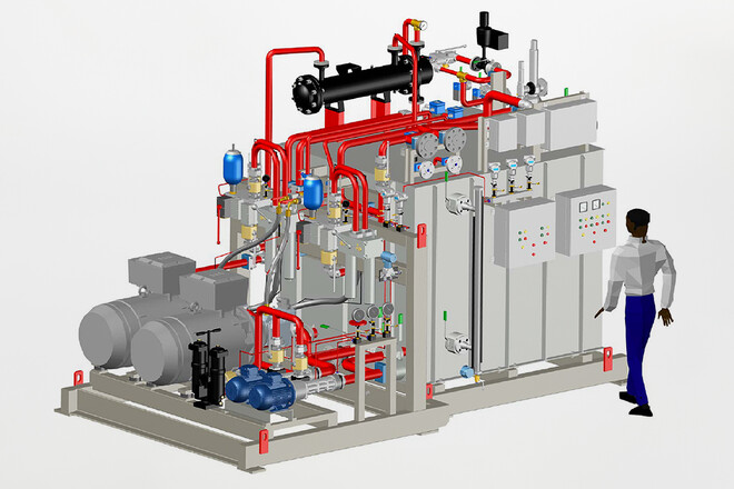 Pic #2 - Hydraulic Oil Unit per gestione ESD Emergency Shut Down di un impianto petrolchimico