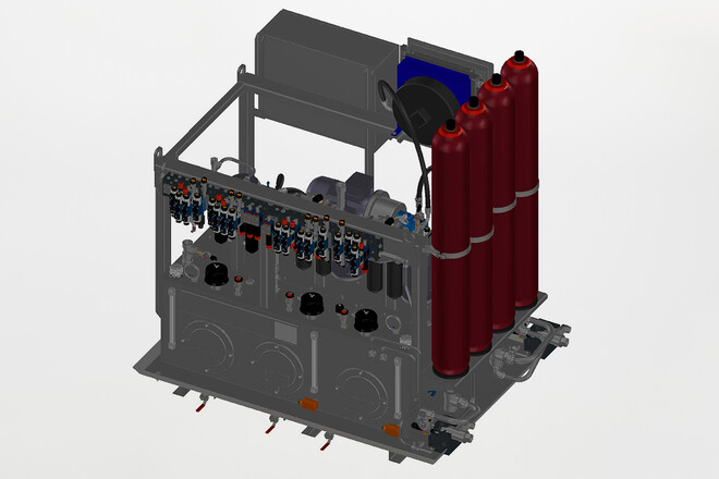 Pic #0 - Hydrostatic power unit for vertical lathe