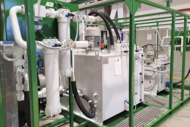 Pic #2 - Centrale Oleodinamica PED Exergy P - Centrale lube & seal oil skid - United Kingdom