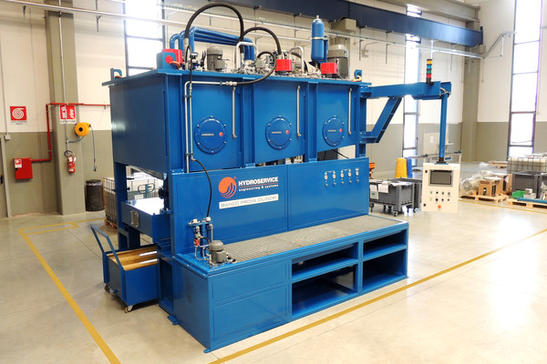 Banco di collaudo per cilindri oleodinamici